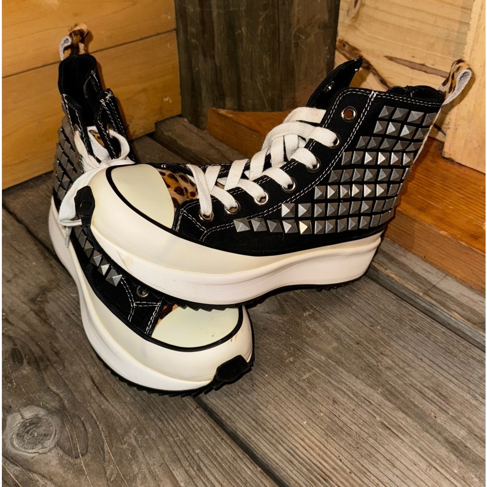 Steve Madden Studded Cheetah Print High Tops
